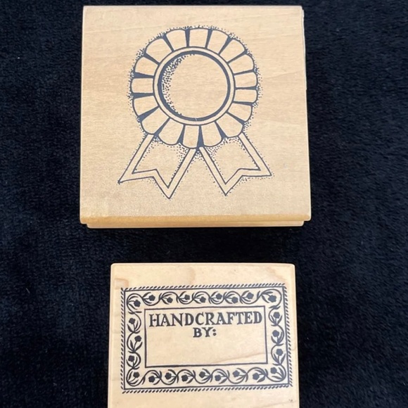 Other - Rubber Stamps x 2 (Label & Prize Ribbon)